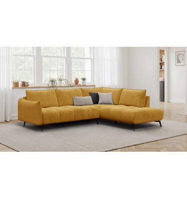 Ecksofa 5-Sitzer rechts AERA, gelb
