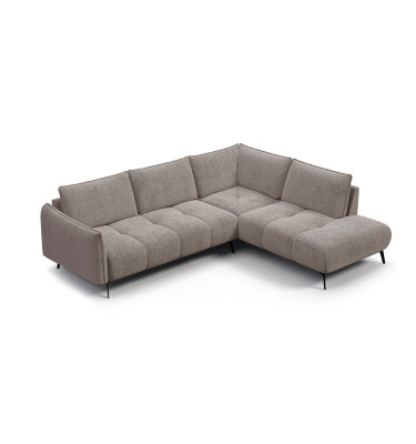 Ecksofa 5-Sitzer rechts AERA, dunkelbeige