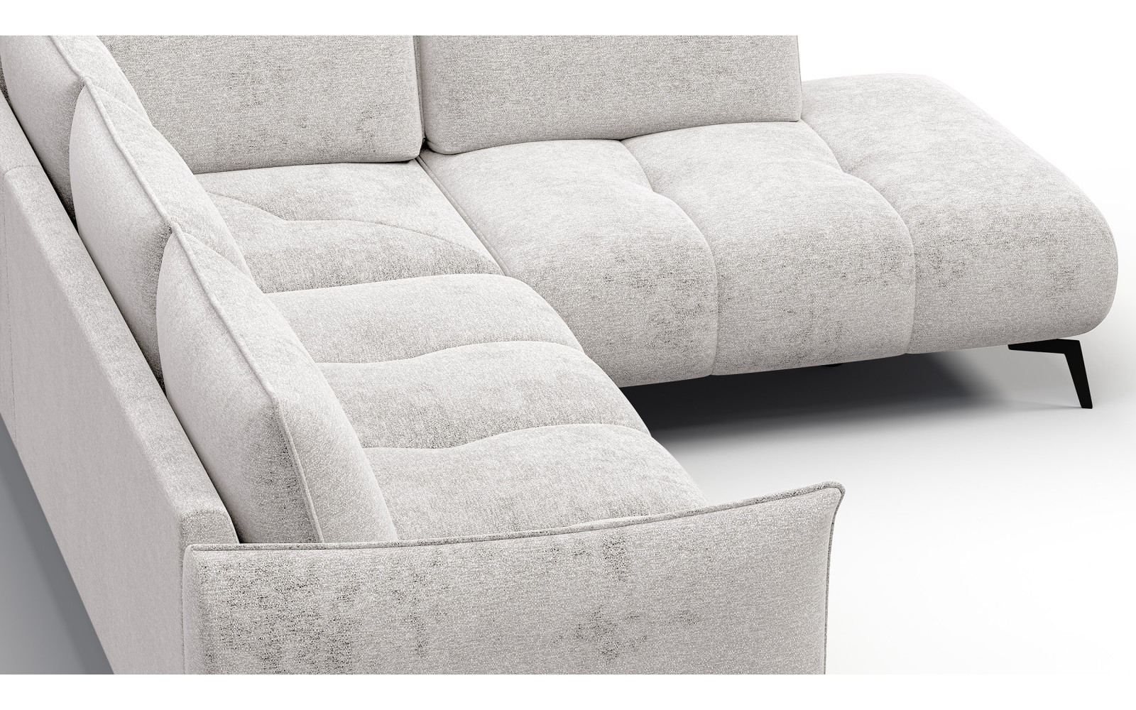 Ecksofa 5-Sitzer rechts AERA, ecru