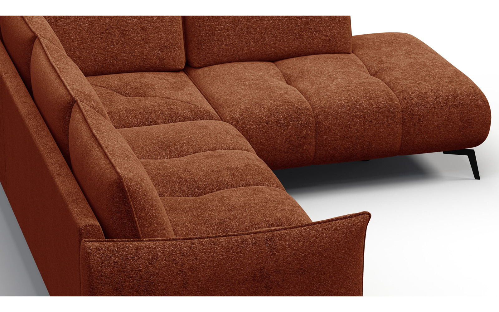 Ecksofa 5-Sitzer rechts AERA, orange