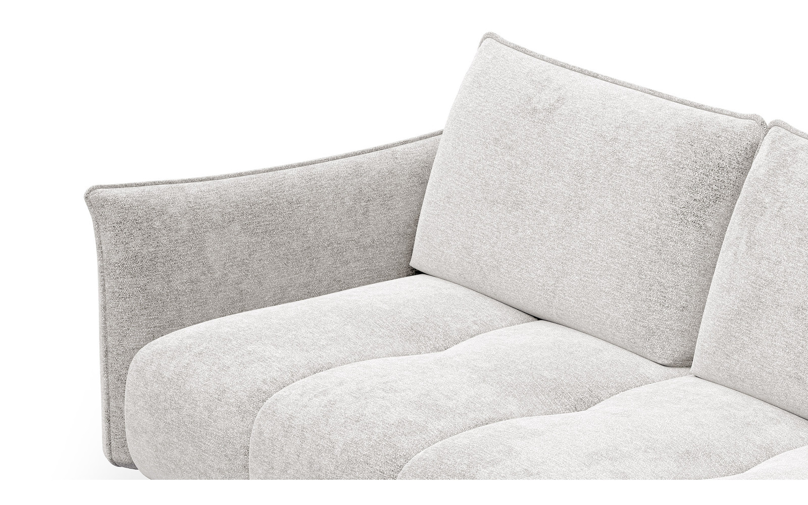 Ecksofa 5-Sitzer rechts AERA, ecru