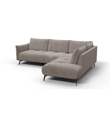 Ecksofa 5-Sitzer rechts AERA, dunkelbeige