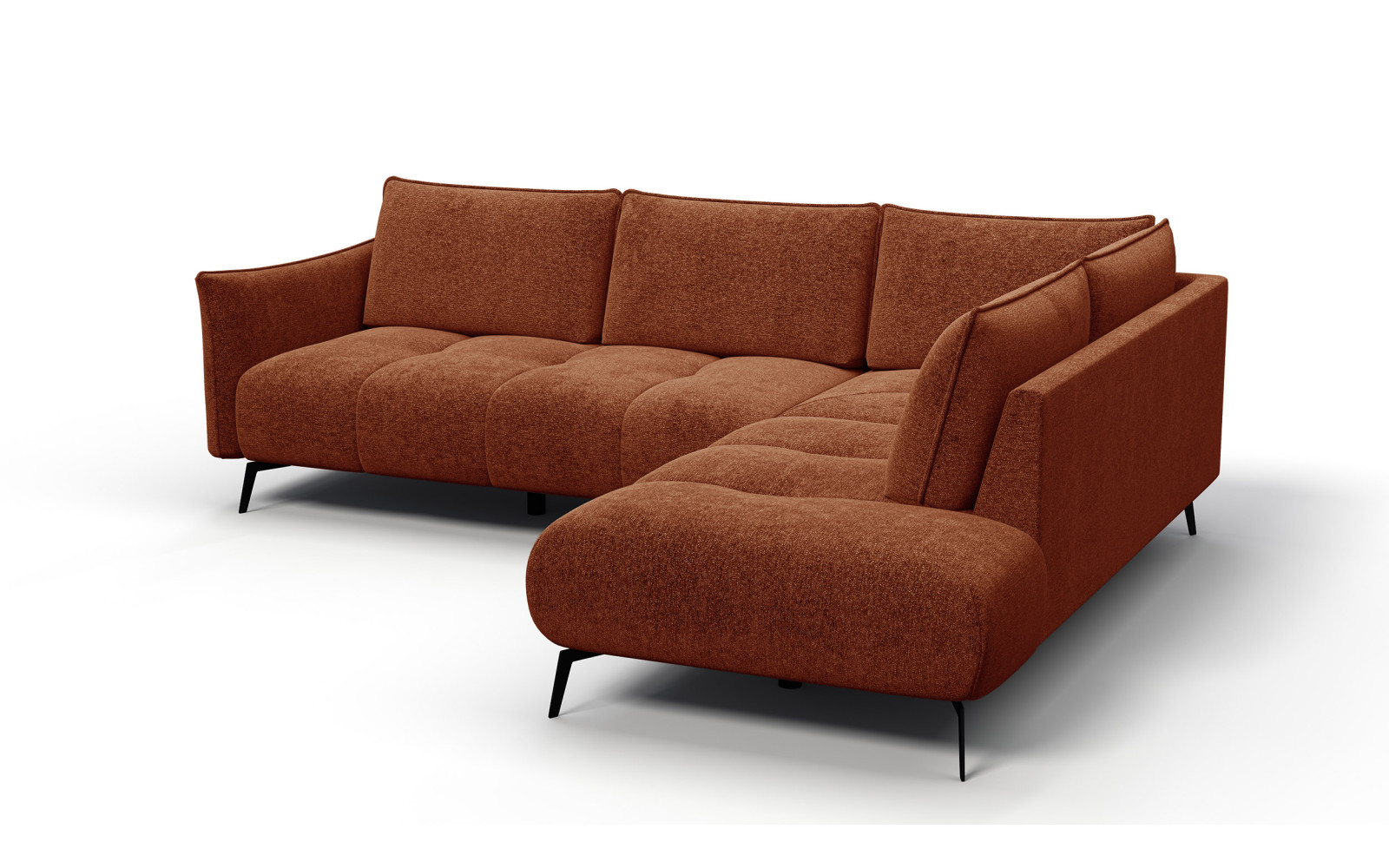 Ecksofa 5-Sitzer rechts AERA, orange