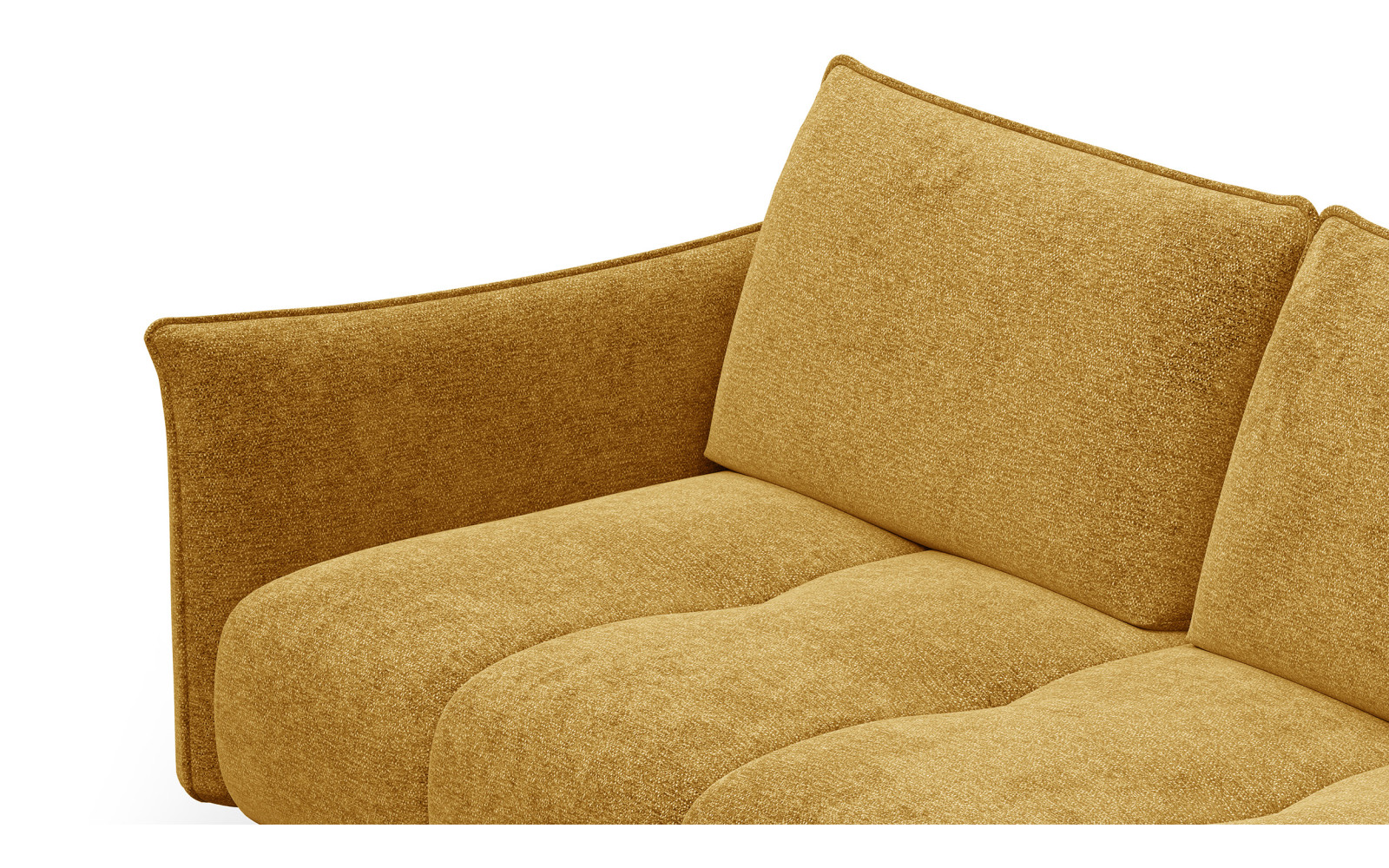 Ecksofa 5-Sitzer rechts AERA, gelb