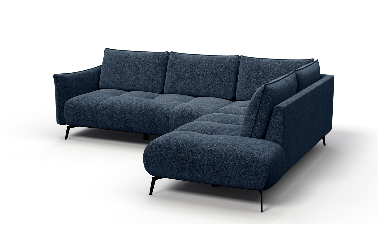 Ecksofa 5-Sitzer rechts AERA, dunkelblau