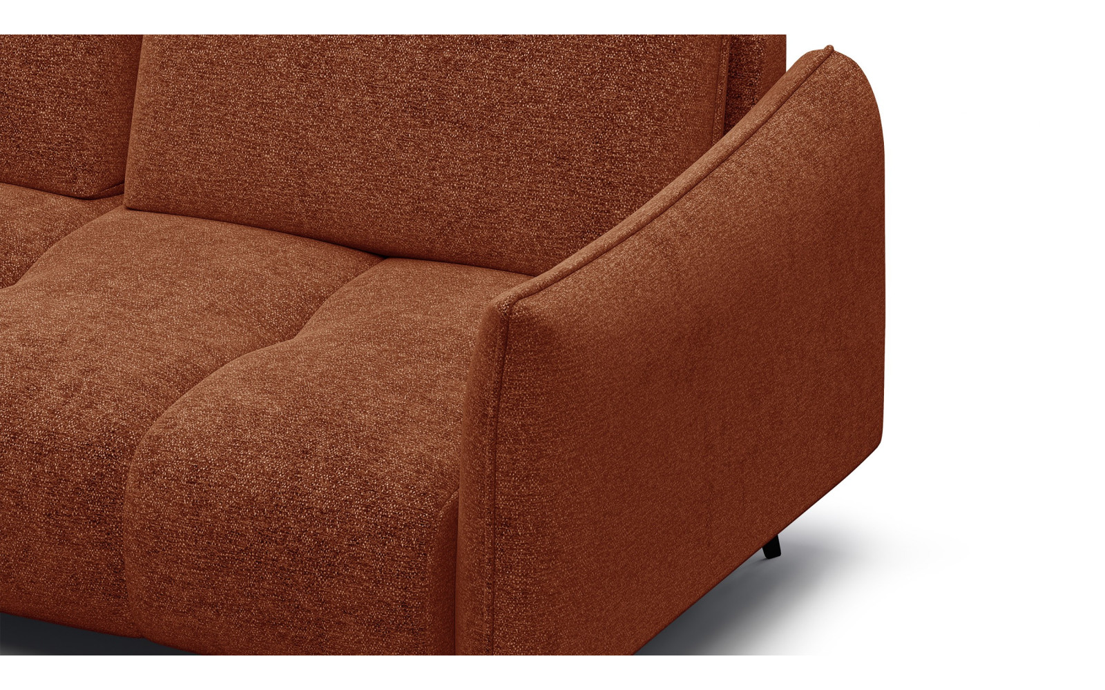 Ecksofa 5-Sitzer links AERA, orange