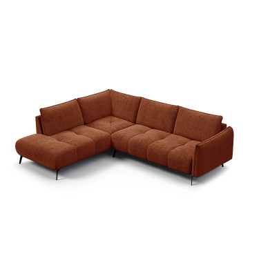 Ecksofa 5-Sitzer links AERA, orange