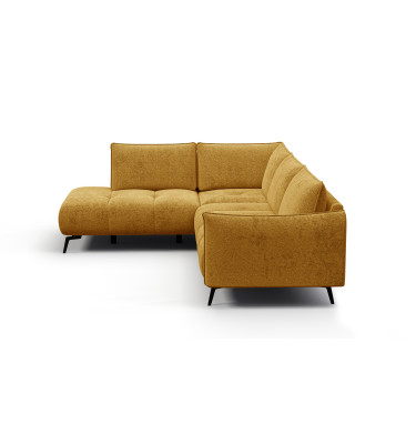 Ecksofa 5-Sitzer links AERA, gelb