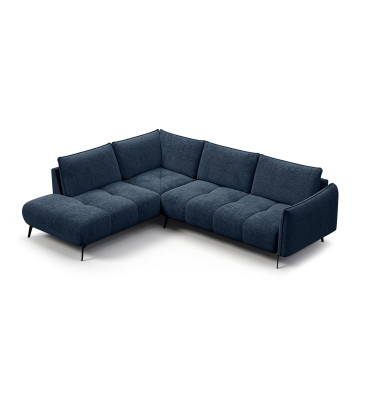 Ecksofa 5-Sitzer links AERA, dunkelblau