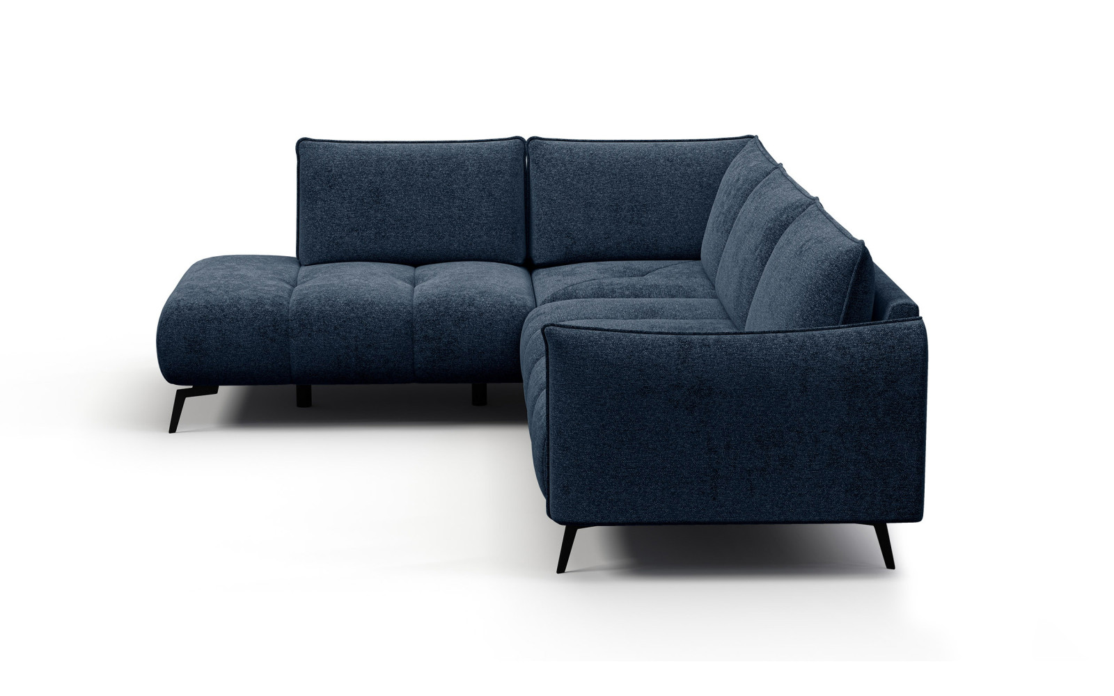 Ecksofa 5-Sitzer links AERA, dunkelblau