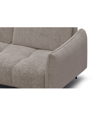 Ecksofa 5-Sitzer links AERA, dunkelbeige