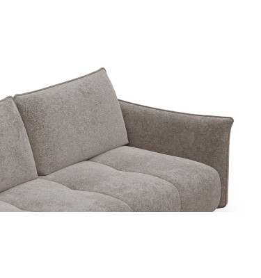 Ecksofa 5-Sitzer links AERA, dunkelbeige