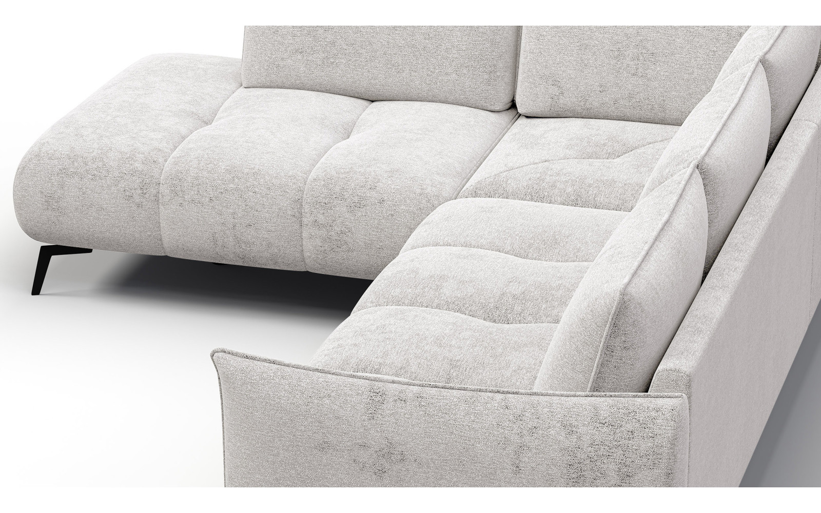 Ecksofa 5-Sitzer links AERA, ecru