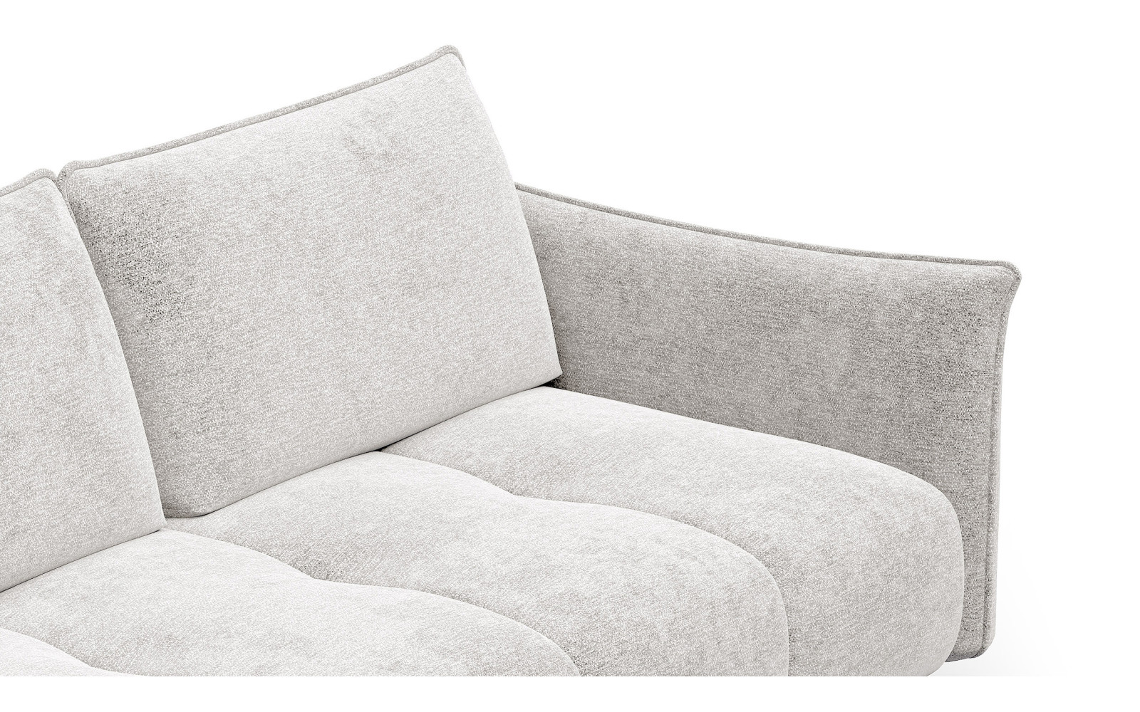 Ecksofa 5-Sitzer links AERA, ecru