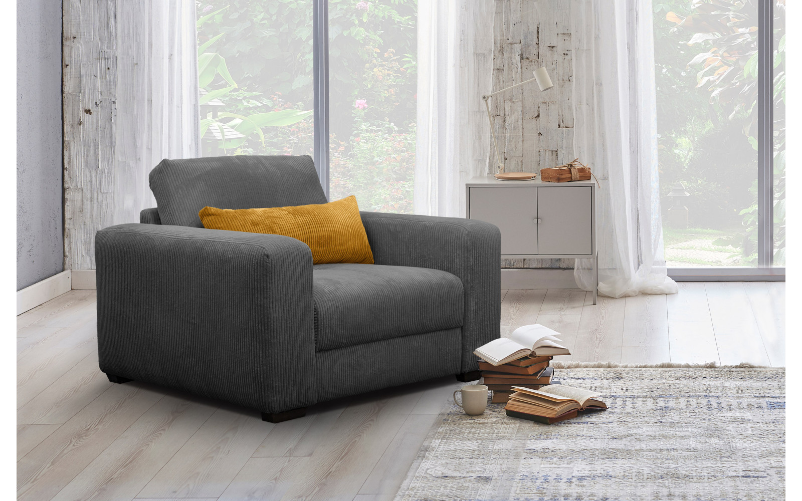 Sessel OLI, dunkelgrau