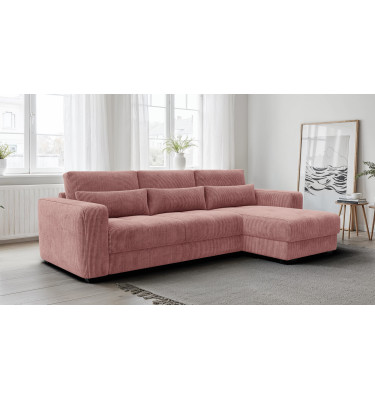 Ecksofa 4-Sitzer rechts OLI, altrosa