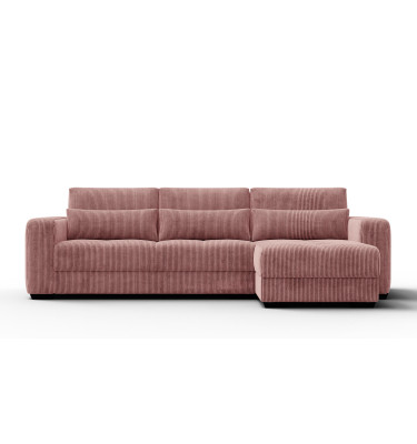 Ecksofa 4-Sitzer rechts OLI, altrosa