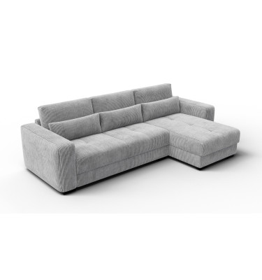 Ecksofa 4-Sitzer rechts OLI, hellgrau