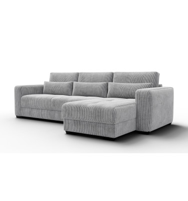 Ecksofa 4-Sitzer rechts OLI, hellgrau