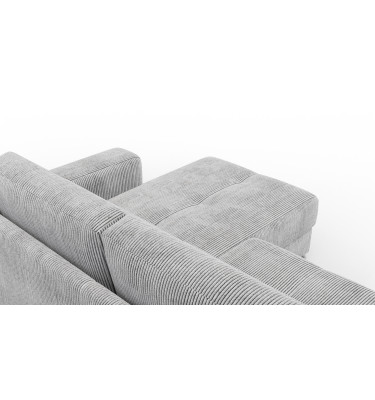 Ecksofa 4-Sitzer rechts OLI, hellgrau