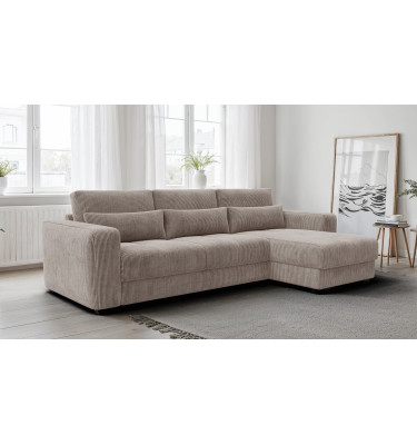Ecksofa 4-Sitzer rechts OLI, taupe