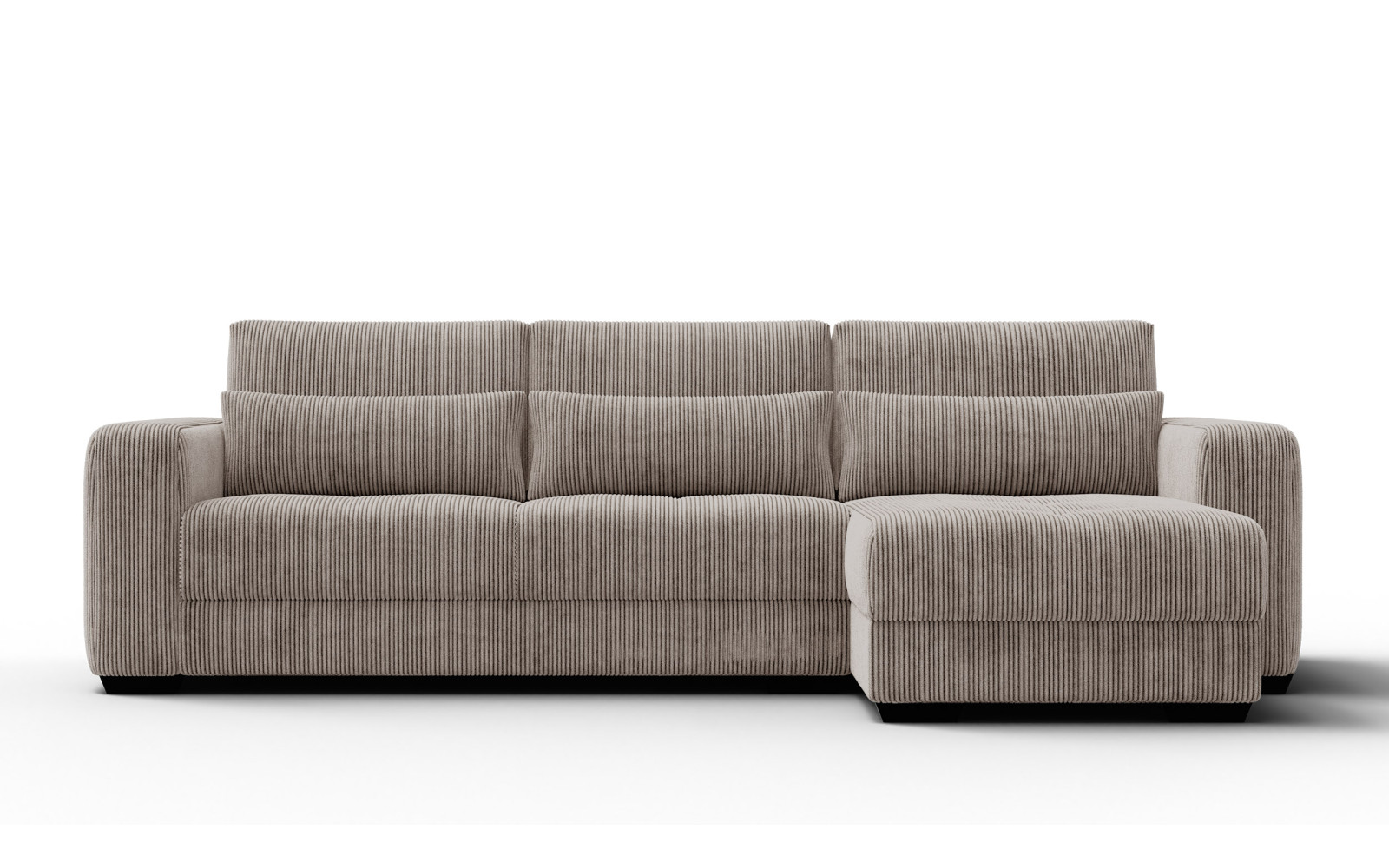 Ecksofa 4-Sitzer rechts OLI, taupe