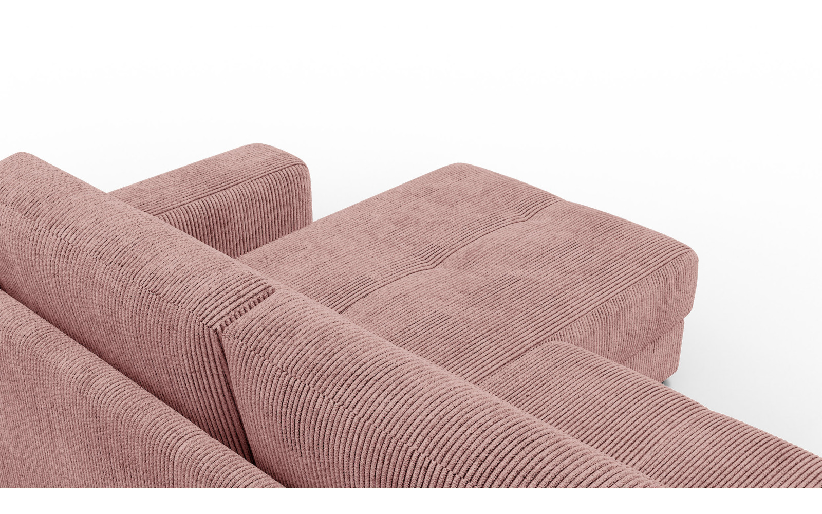 Ecksofa 4-Sitzer rechts OLI, altrosa