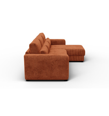 Ecksofa 4-Sitzer rechts OLI, orange