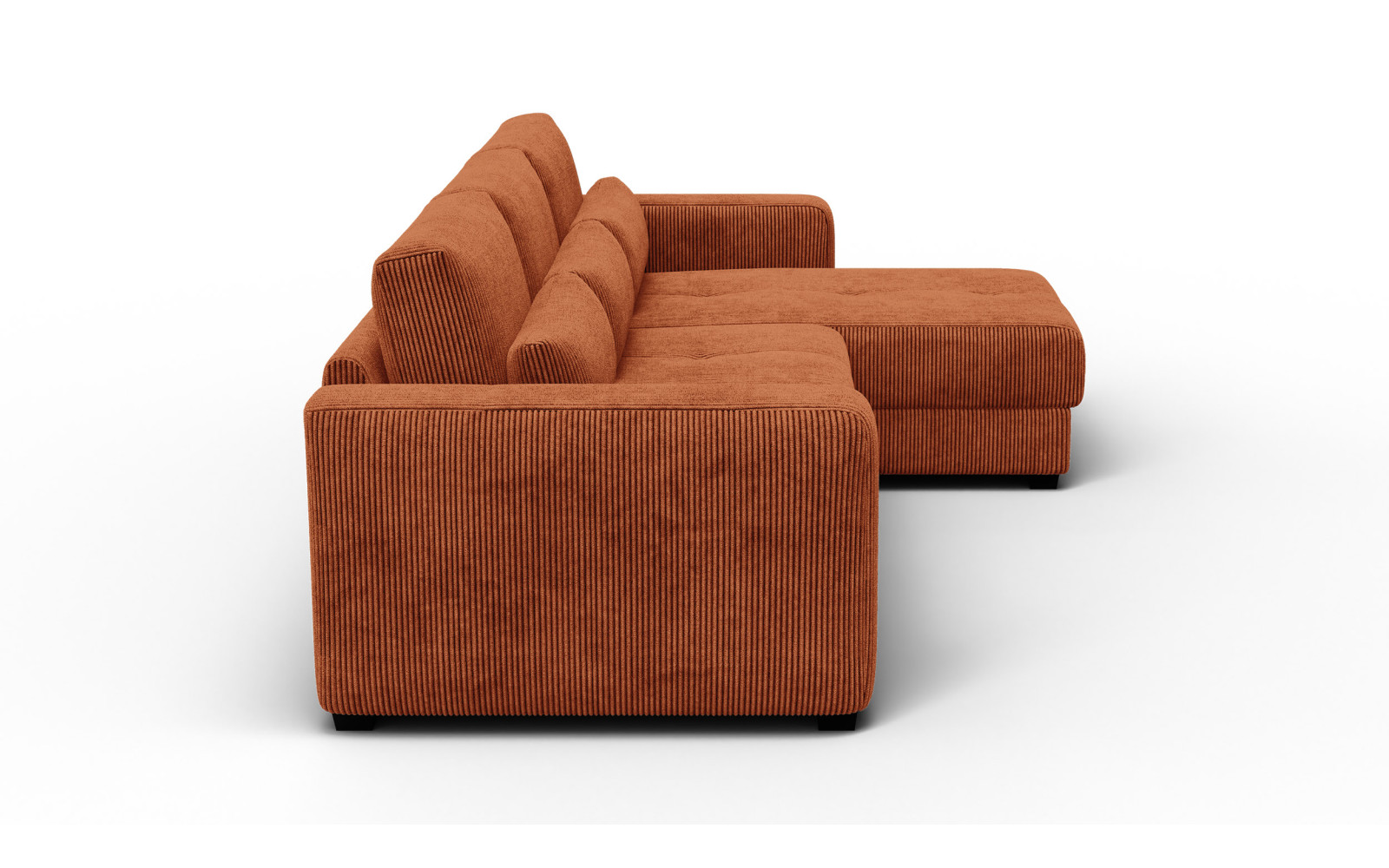 Ecksofa 4-Sitzer rechts OLI, orange
