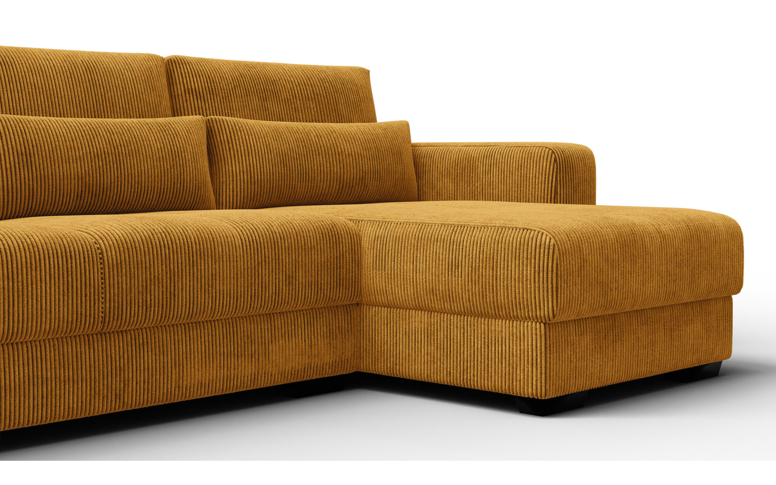 Ecksofa 4-Sitzer rechts OLI, safran