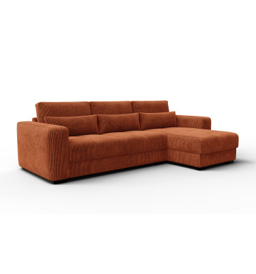 Ecksofa 4-Sitzer rechts OLI, orange