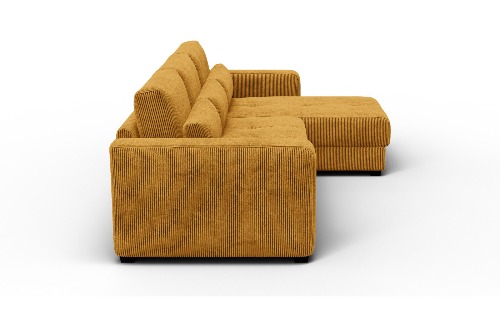 Ecksofa 4-Sitzer rechts OLI, safran