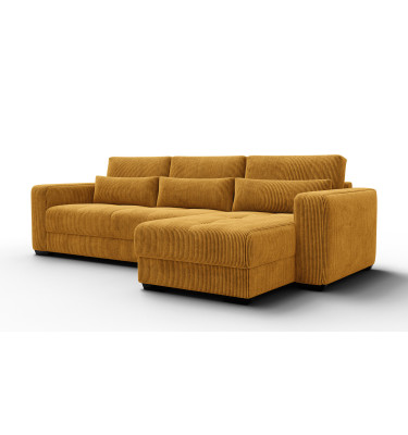 Ecksofa 4-Sitzer rechts OLI, safran