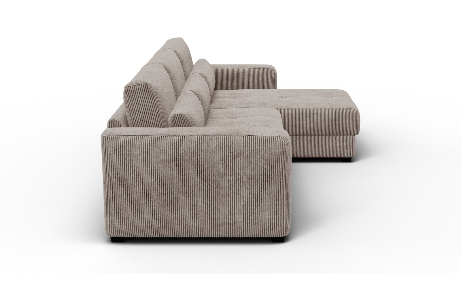 Ecksofa 4-Sitzer rechts OLI, taupe