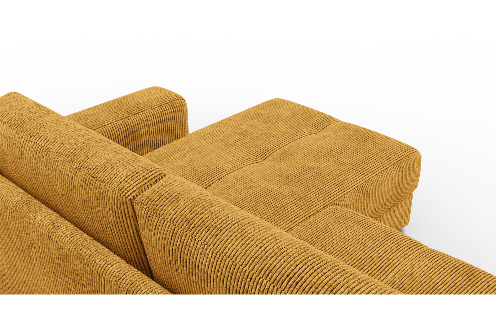 Ecksofa 4-Sitzer rechts OLI, safran