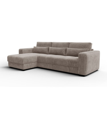 Ecksofa 4-Sitzer links OLI, taupe