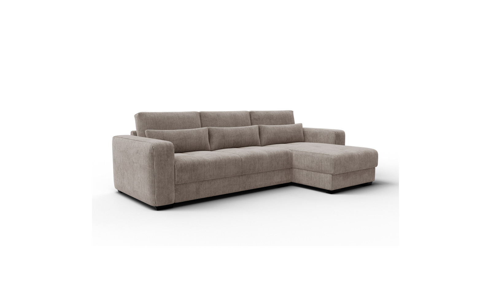 Ecksofa 4-Sitzer rechts OLI, taupe