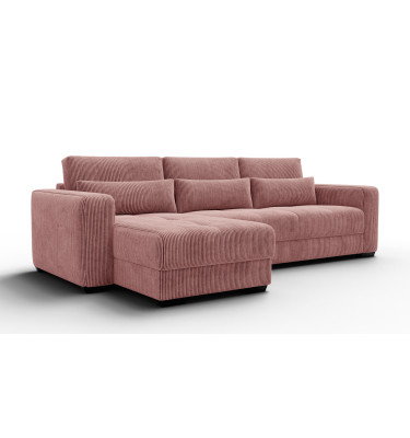 Ecksofa 4-Sitzer links OLI, altrosa