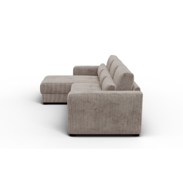 Ecksofa 4-Sitzer links OLI, taupe