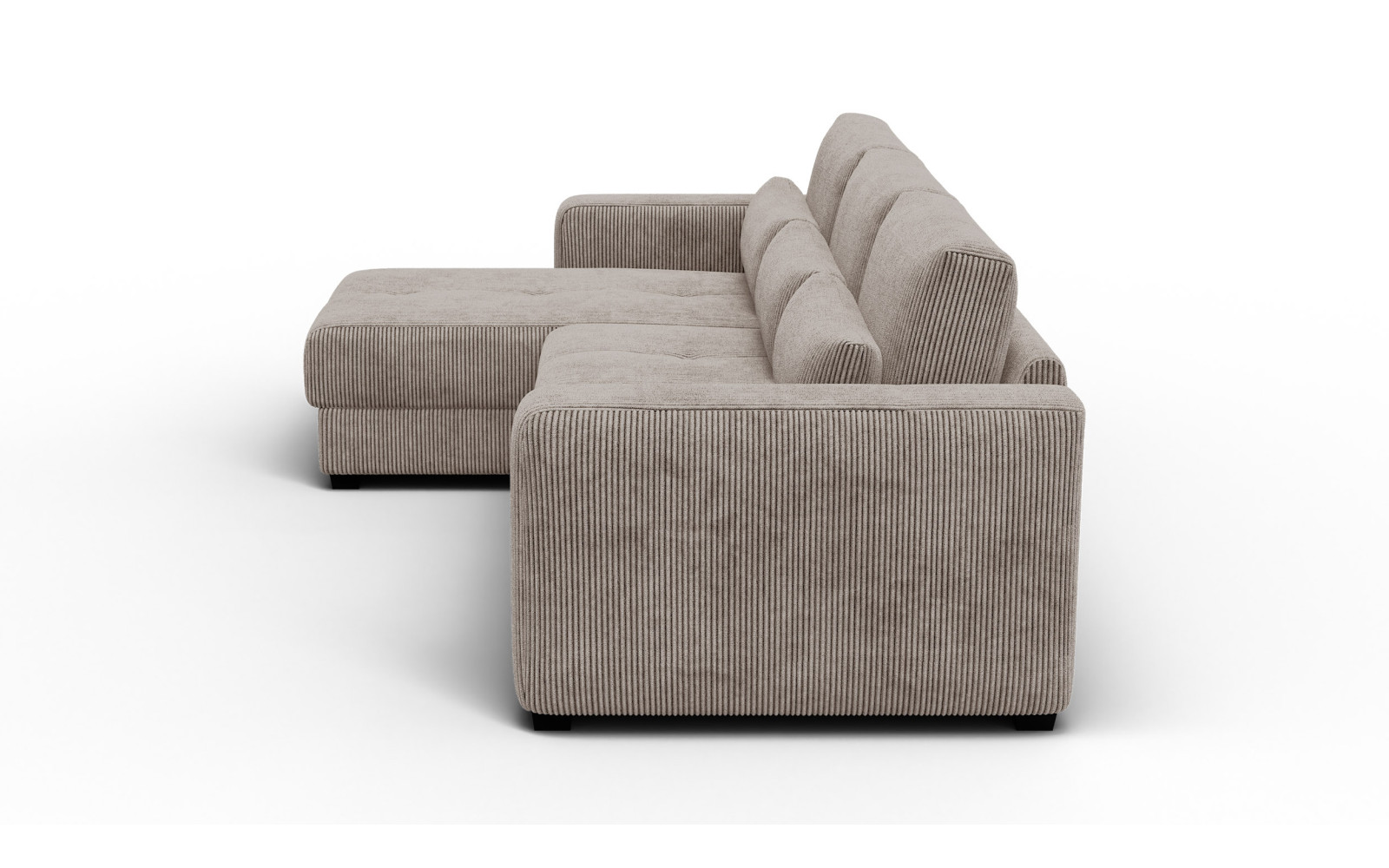 Ecksofa 4-Sitzer links OLI, taupe