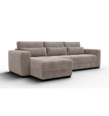 Ecksofa 4-Sitzer links OLI, taupe
