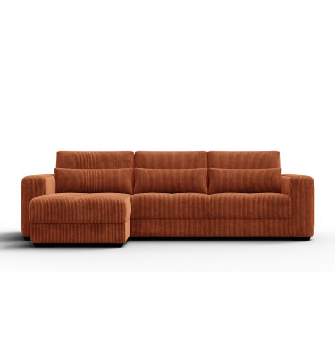 Ecksofa 4-Sitzer links OLI, orange