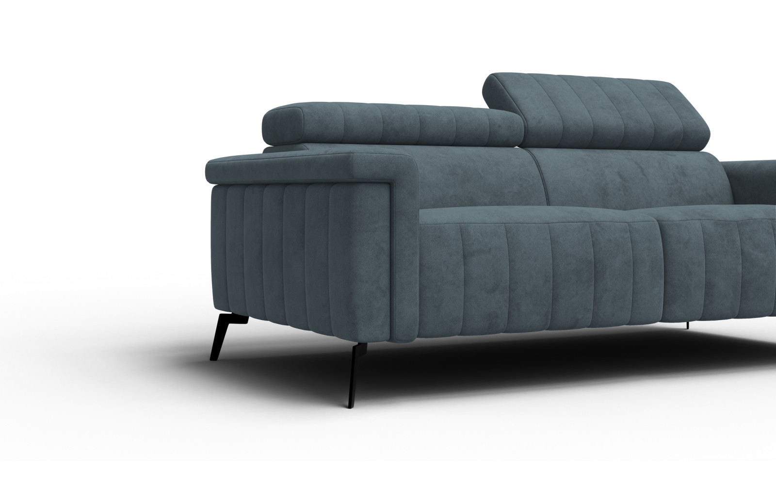 Sofa 3-Sitzer NORDEL, blaugrau