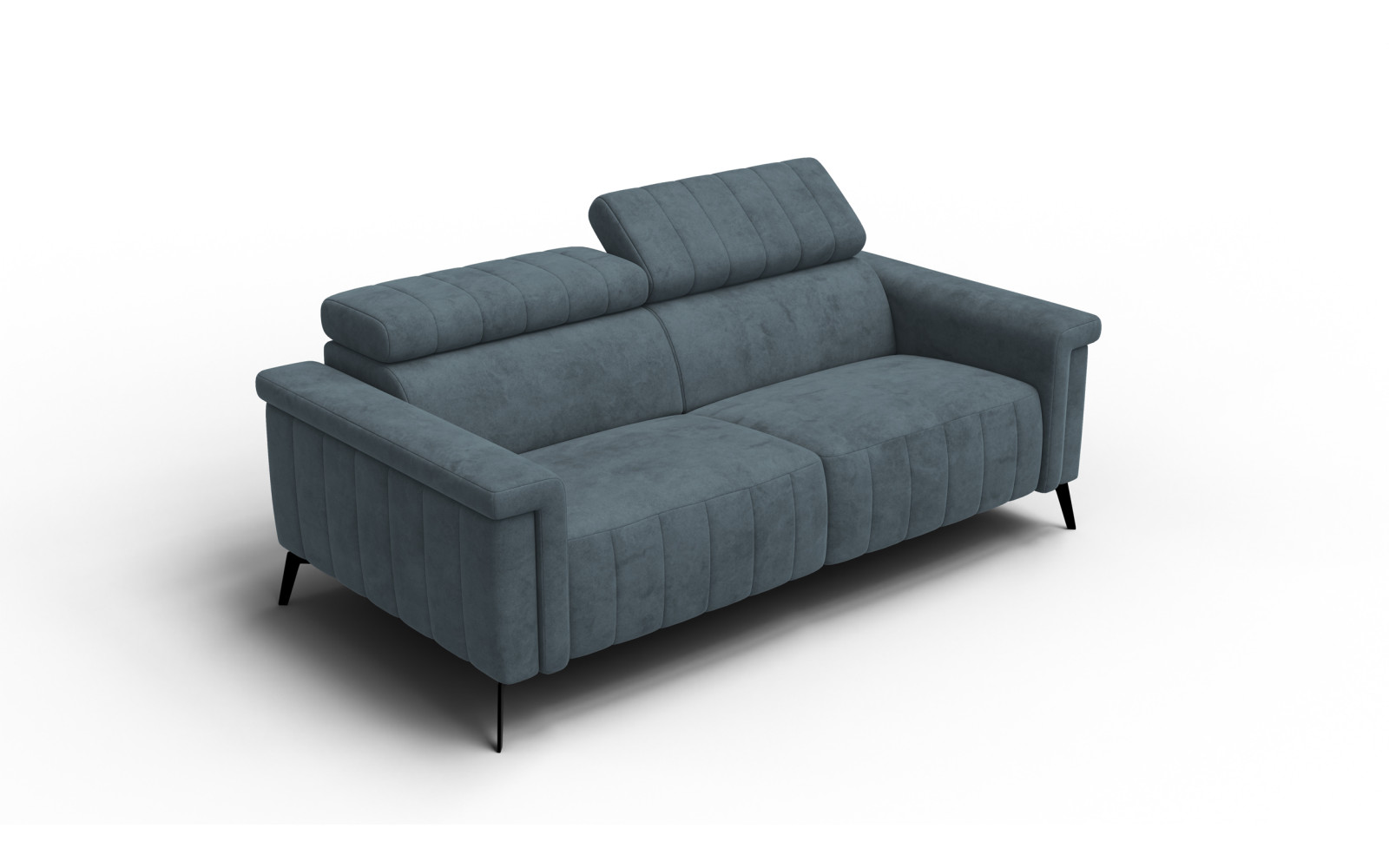 Sofa 3-Sitzer NORDEL, blaugrau