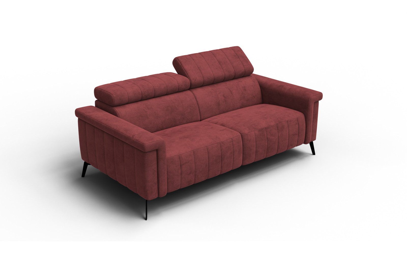 Sofa 3-Sitzer NORDEL, bordeaux