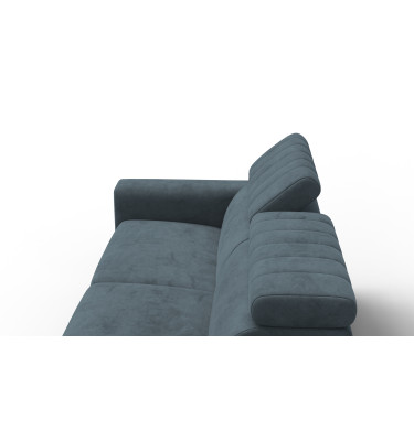 Sofa 3-Sitzer NORDEL, blaugrau