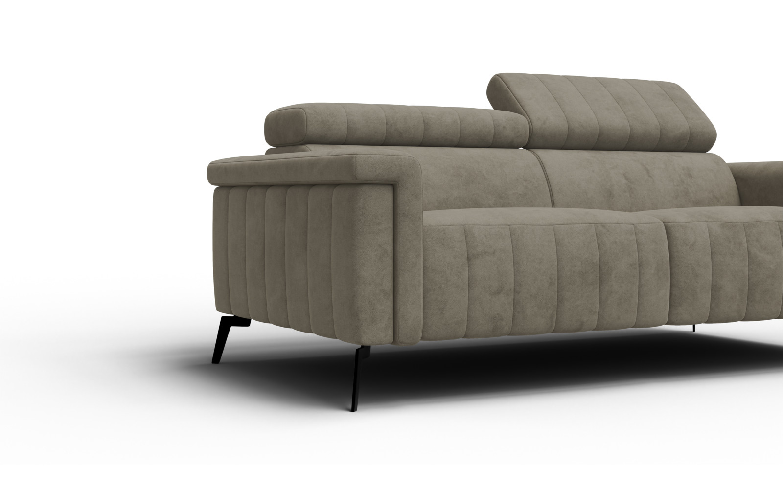 Sofa 3-Sitzer NORDEL, dunkles beige