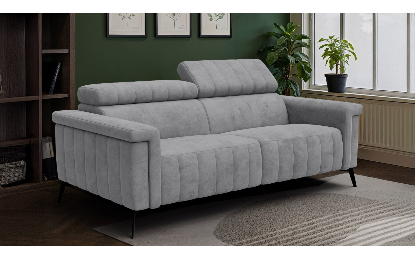 Sofa 3-Sitzer NORDEL, grau
