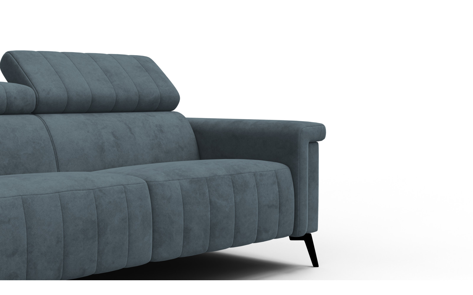 Sofa 3-Sitzer NORDEL, blaugrau