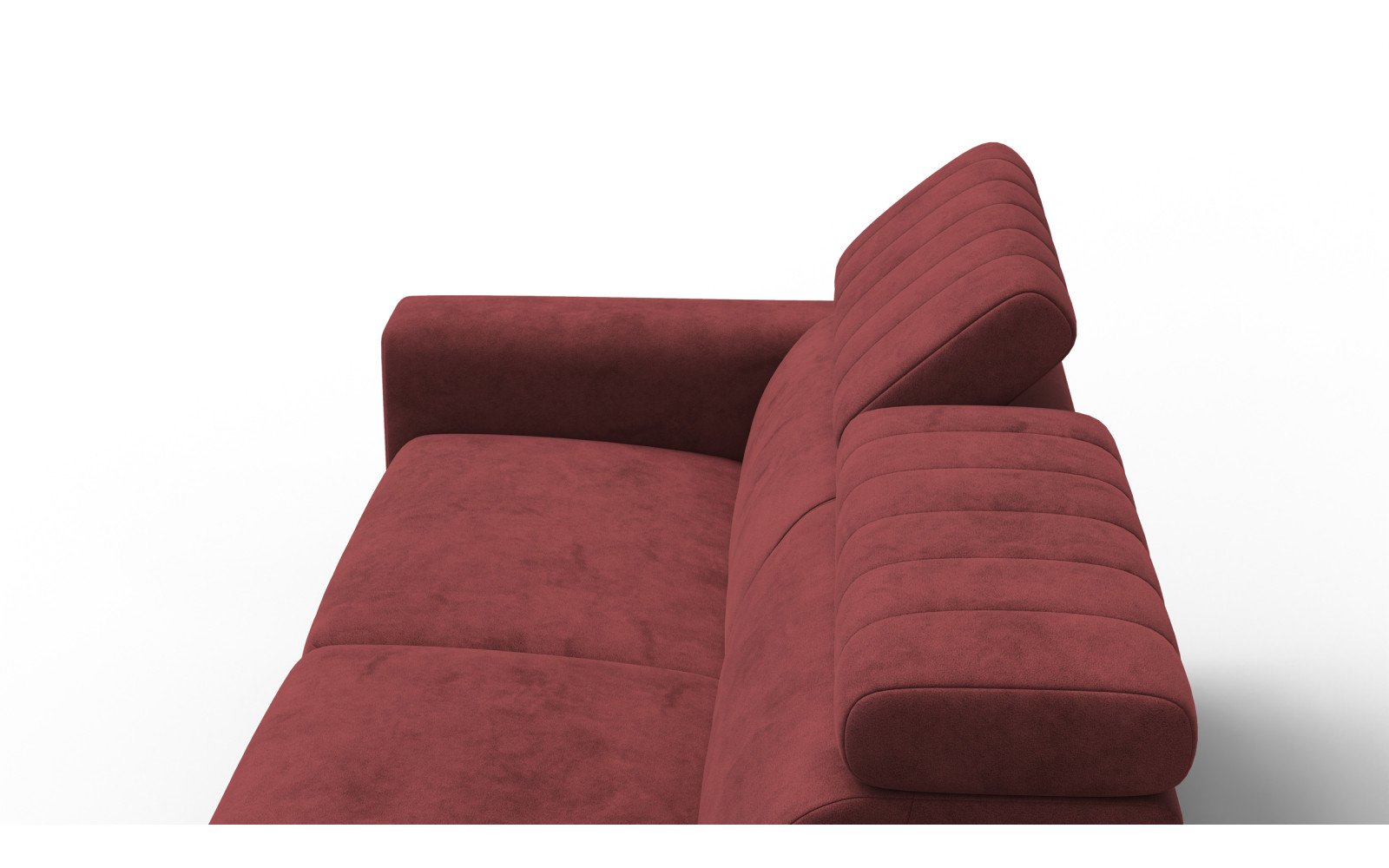 Sofa 3-Sitzer NORDEL, bordeaux